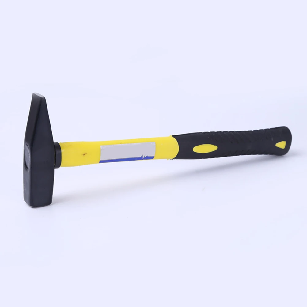 TPR Handle Hammer Carbon Steel Wear Resistant Plastic Coated Shock Proof Ideal Metal Woodworking Duck Fitter Craft