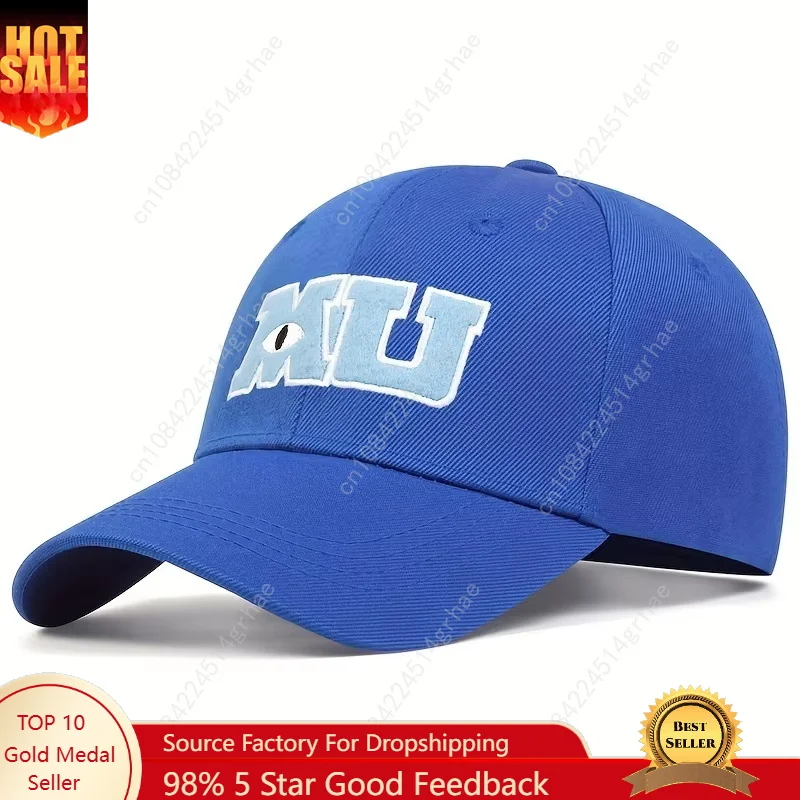 

Pixar Monster University MU Baseball Cap For Men Women Sullivan Sulley Mike Embroidery Snapback Cap Cotton Sun Dad Hat Casquette