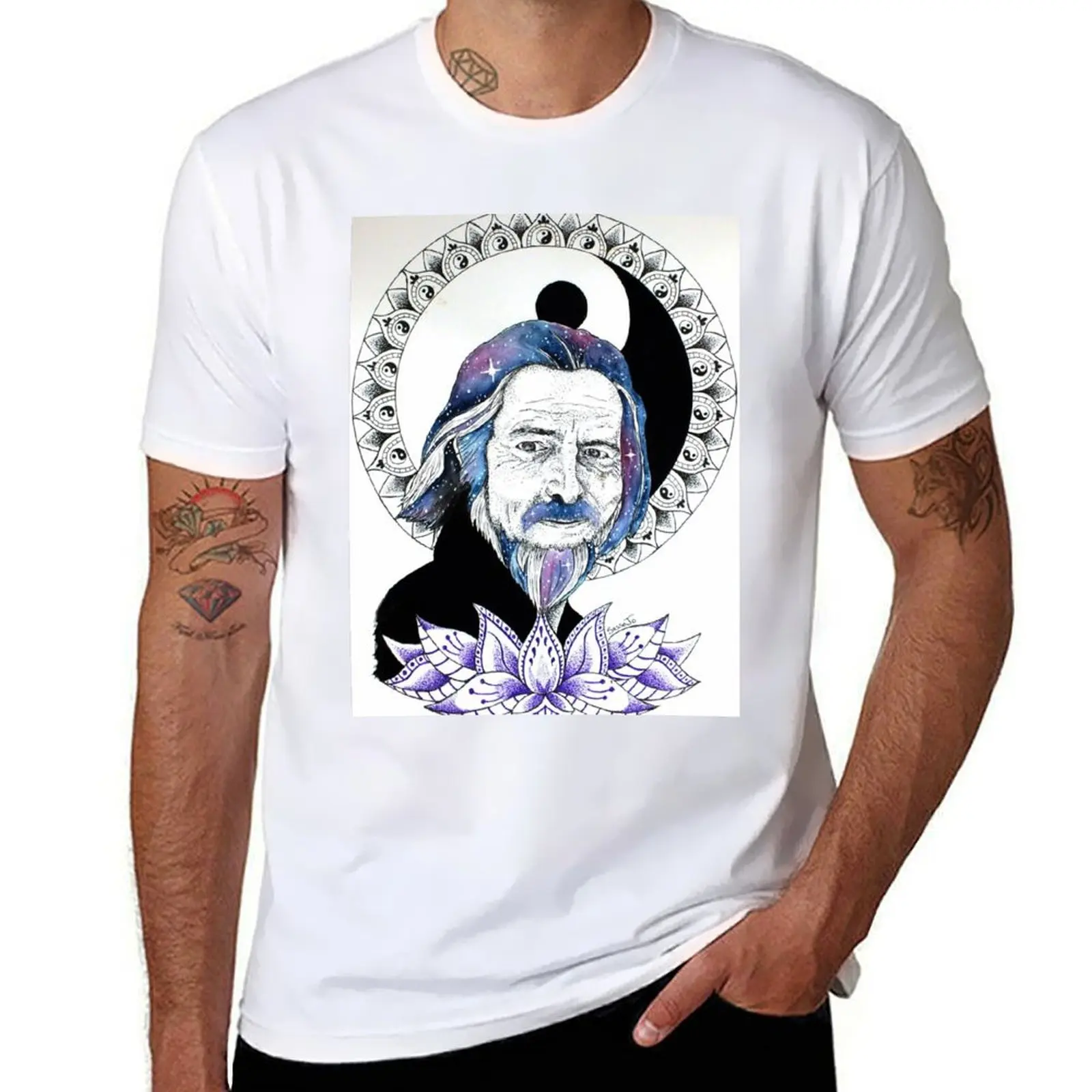 

Alan Watts T-Shirt Minimalist Graphic Tee Shirt