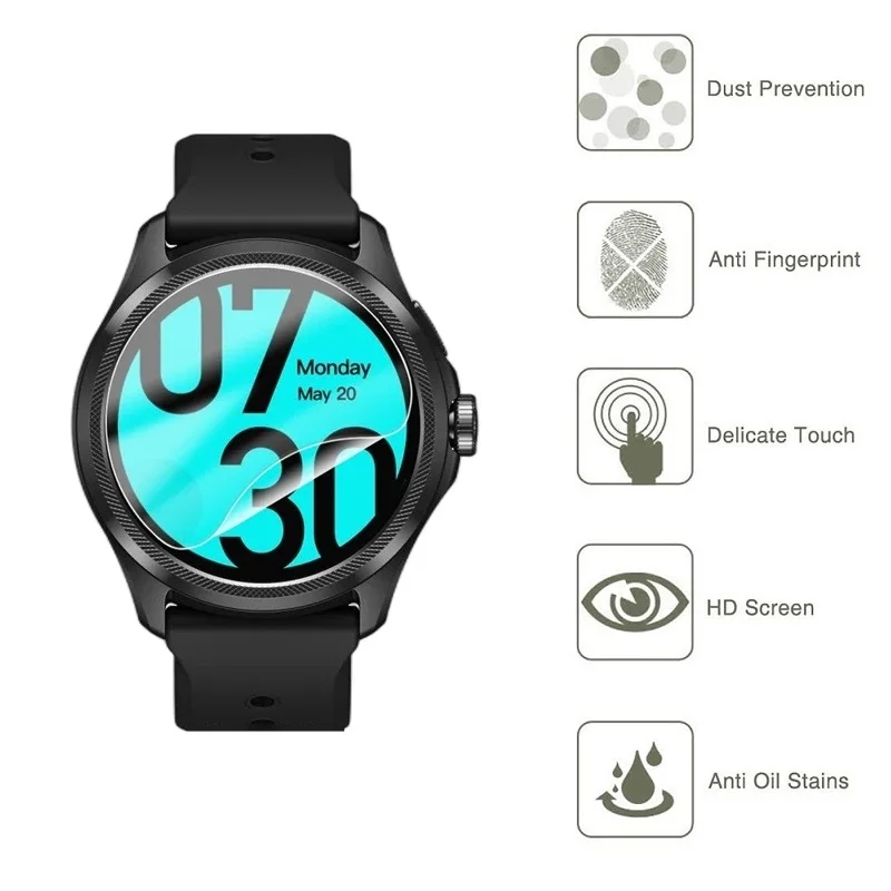 Protector Film for Ticwatch Pro 5 3 Ultra GPS Screen Protector for Ticwatch Pro 5 3 Ultra GPS E3 E2 E S2 S C2 Watch Accessories