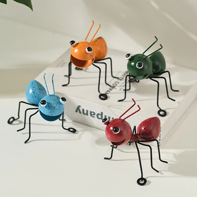 Iron Ant Ornament Garden Creative Home Ornament Simulation Ant Wall Hanging Home Decoration Crafts Outdoor Garden Decoration image 5