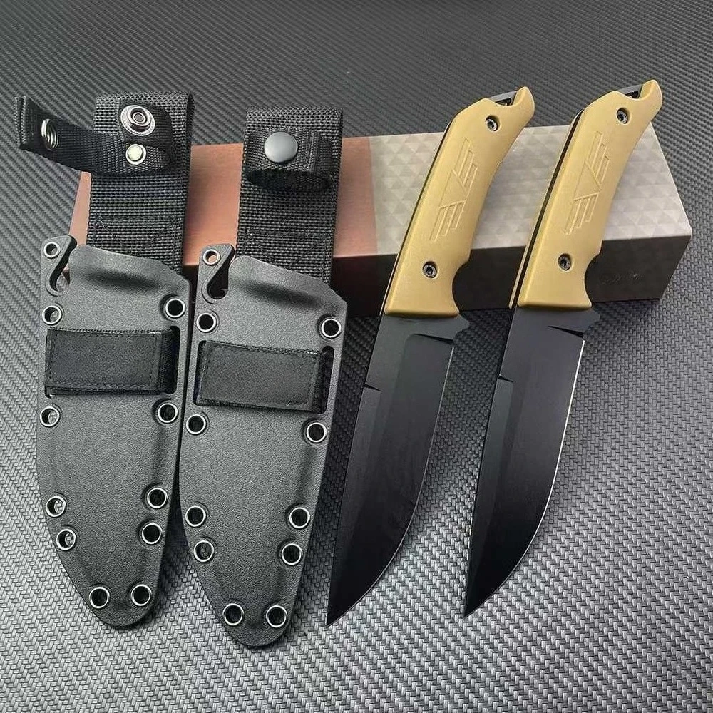 

Нож KB 7503 с лезвием из стали 9Cr13Mov высокой твердости, рукоятью из нейлонового волокна, для кемпинга, тактических задач, самообороны и охоты