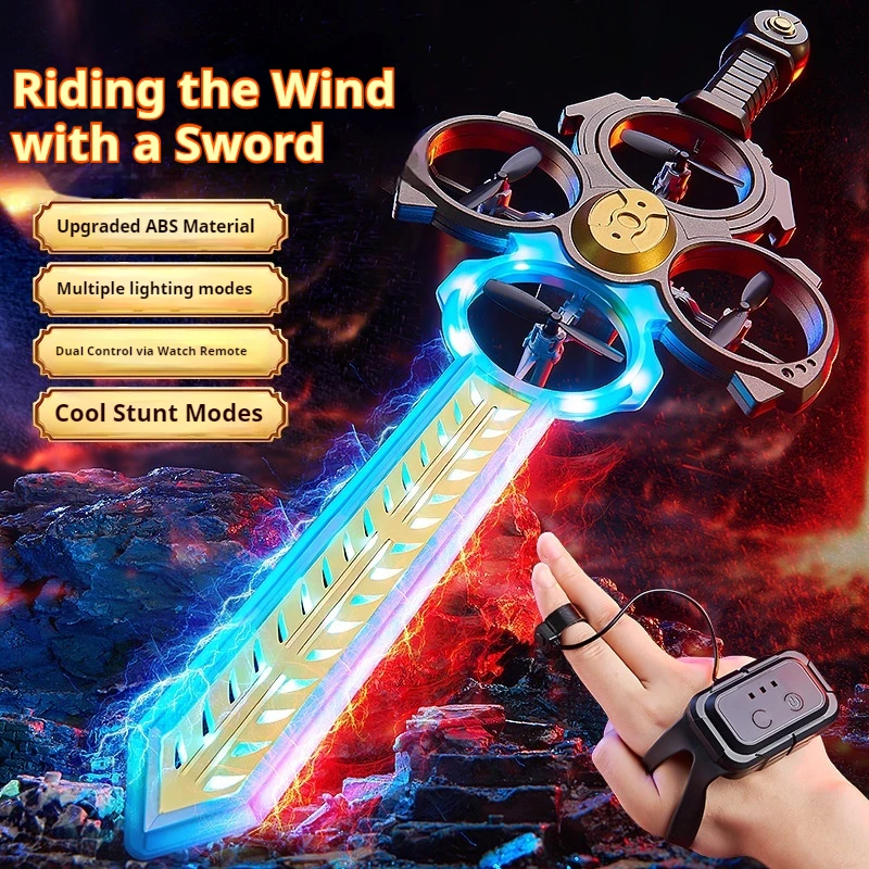 

Горячий жест с дистанционным управлением, летающий меч, летающий самолет, летающий меч, трюк, самолет, подвижный один ключ, подъемник для мальчика, Рождественская игрушка в подарок