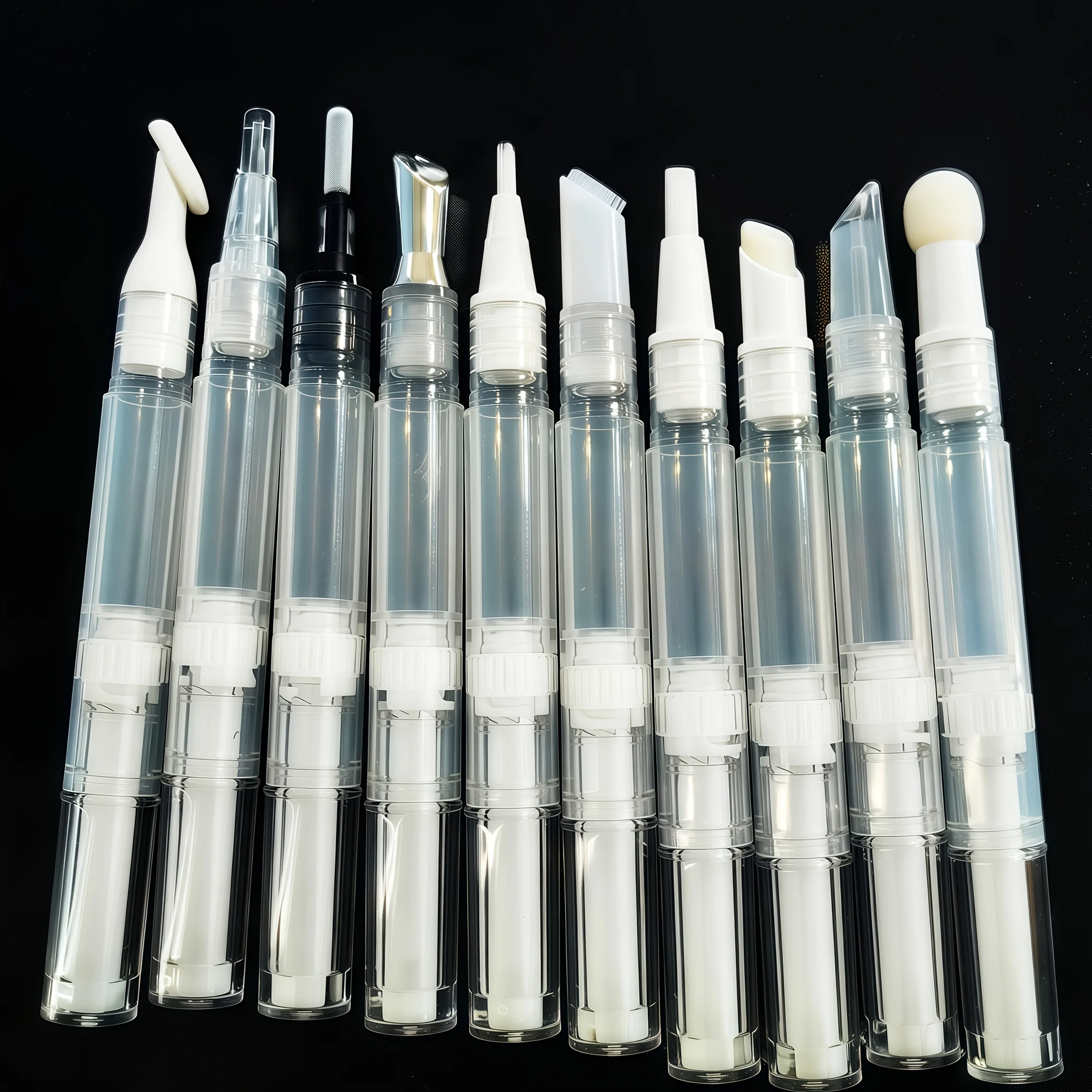 

5PCS/10PCS nail polish touch-up pen tubes, liquid tubes for cosmetic containers, liquid fillers with lids in various styles