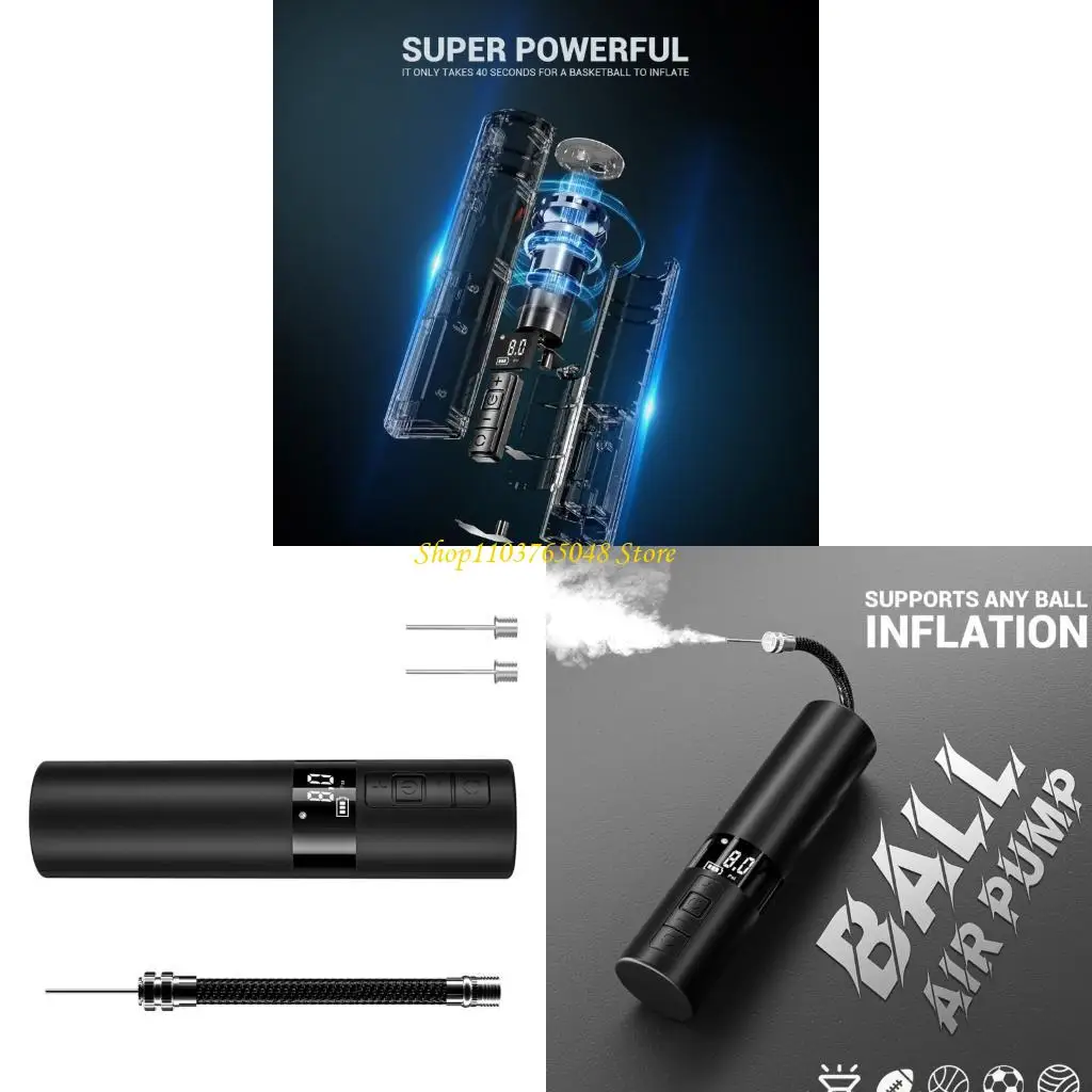 R53E Smarted Digital Display Bombas sem fio com monitoramento pressão real para bicicletas vôlei basquete