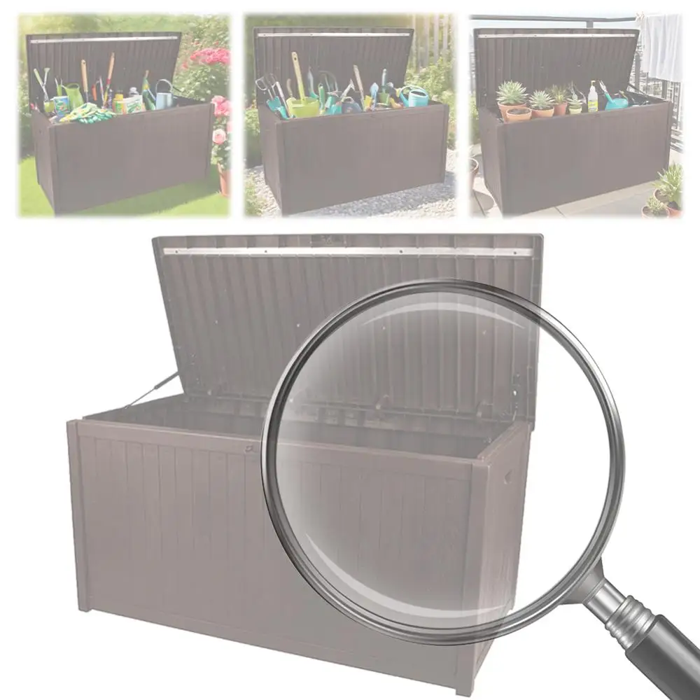 

Outdoor Storage Box Garden Patio Furniture Organizer Household Storage Organizer Large Capacity Waterproof Storage Organizer