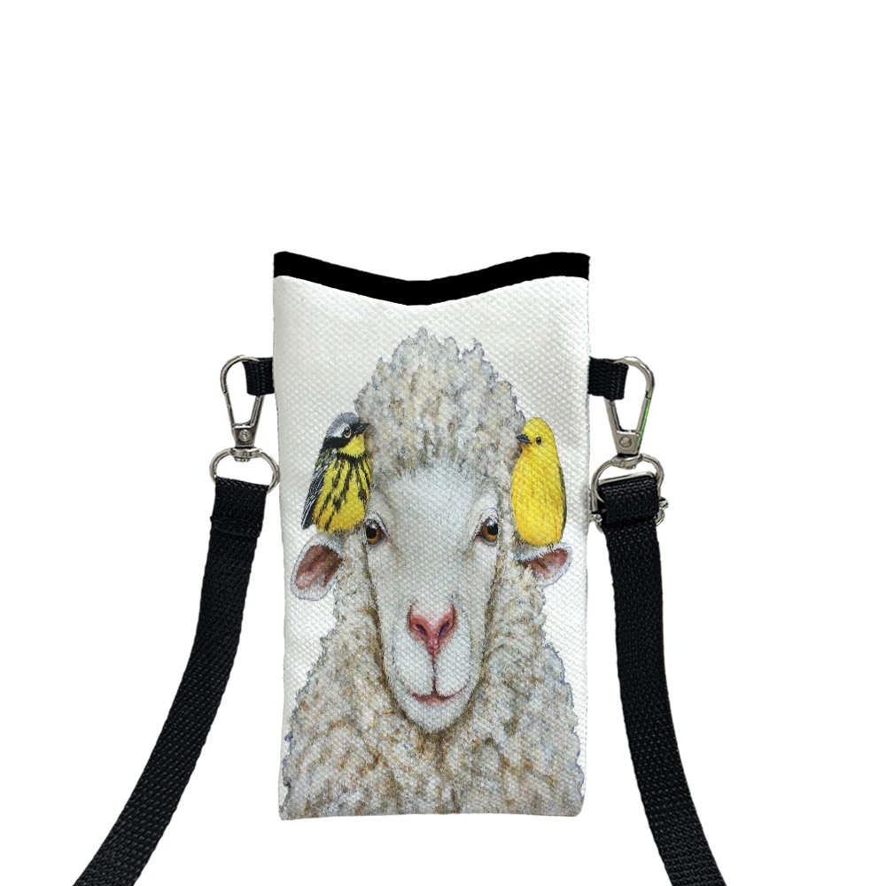 

Cute Little Animals Phone Bag Adjustable and Detachable Strap Designed Exclusively for Women Bag Convertible Shoulder Bag6.19