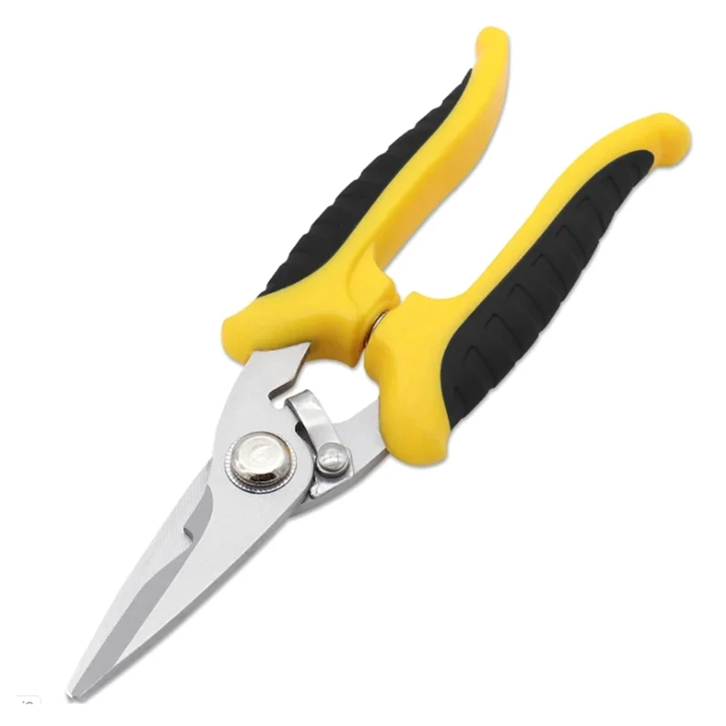 

NEW-Stainless Steel Electrician Scissors Multifunction Manually Shears Groove Cutting Wire And Thin Steel Plate