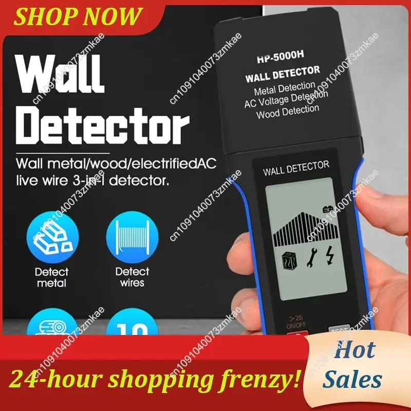 Daily Sale HP-5000H 10Cm Deep Scan Wall Detector, Metal/Wood/Live Wire Finder, Auto Power Off, CE Certified