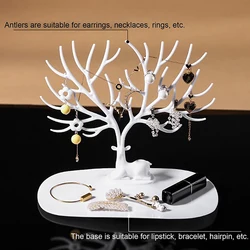 Little Deer Earrings Necklace Ring Pendant Bracelet Jewelry Display Stand Tray Tree Storage Racks Organizer Holder