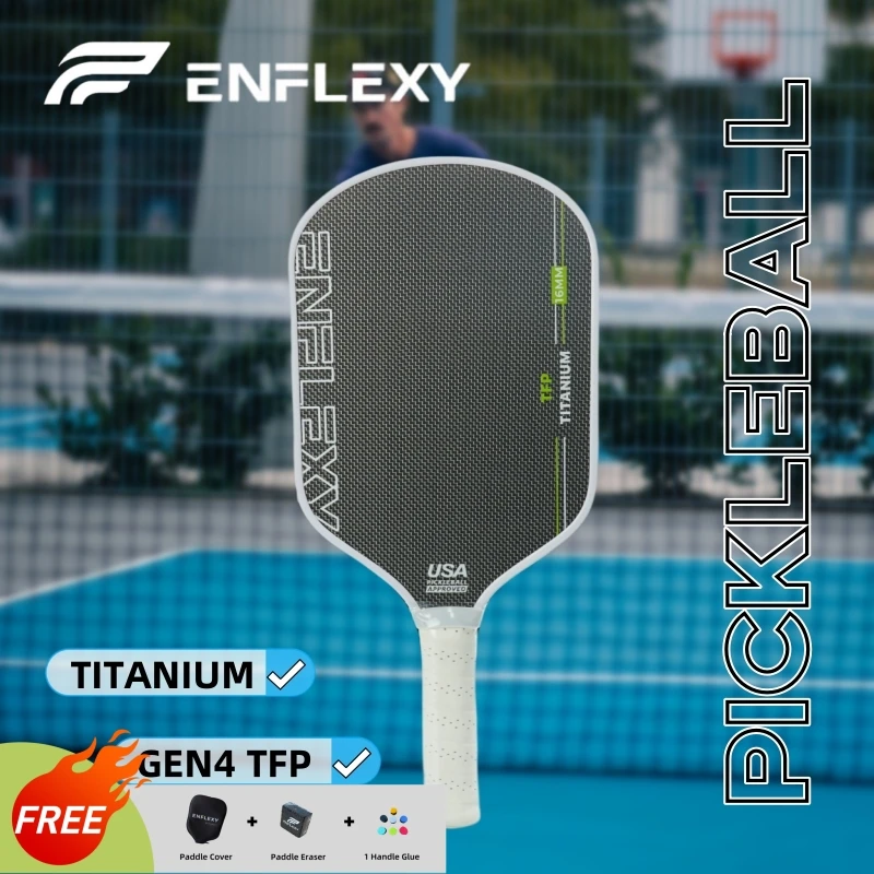 

ENFLEXY Gray Titanium surface and honeycomb TFP Core Pickleball Paddle