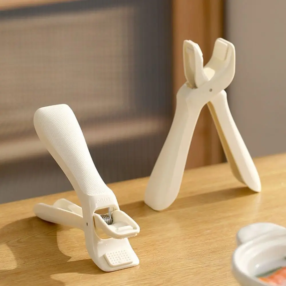 

White Kitchenware Silicone Anti Scalding Clip Non-slip Meal Bowls Tongs Kitchen Bowl Clip Gripper Durable Anti Scalding Holder