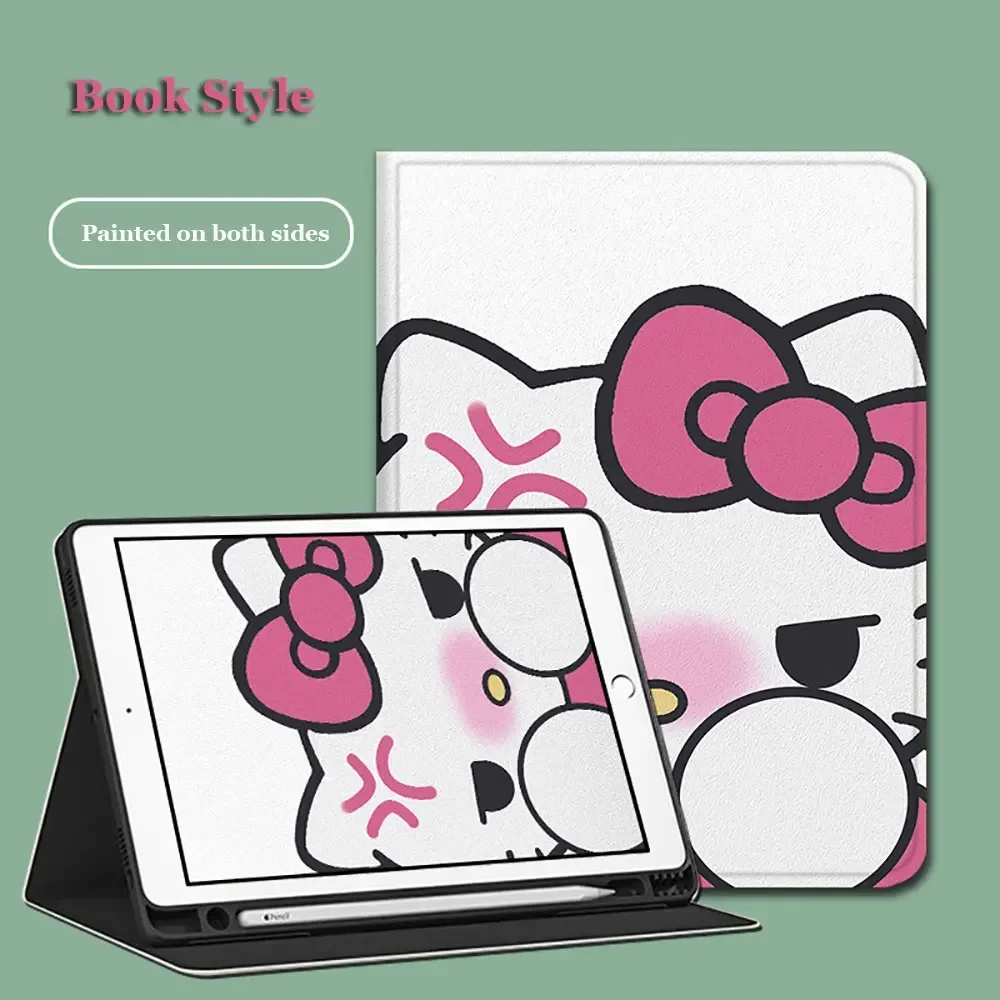 Hello Kitty Tablet Case for iPad 2021 10.2inch Pro 2018 2020 11inch Cartoon Fold Protect Case iPad Air4 5 10th 10.9inch Funda