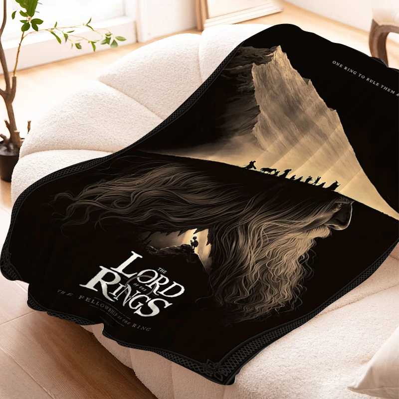 Sofa Blankets for Winter The L-Lord of The R-Rings Warm Knee Bed Fleece Camping Fluffy Soft Blanket Microfiber Bedding King Size