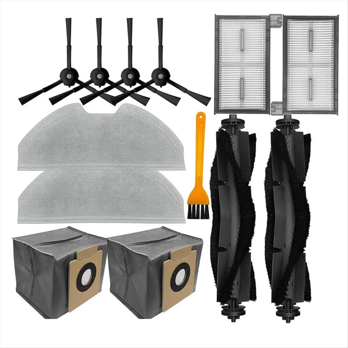 

А03В! Для X8 Pro серии HEPA-фильтры, тряпки для швабры, основные боковые щетки, мешки для пыли для деталей пылесоса X8 Pro