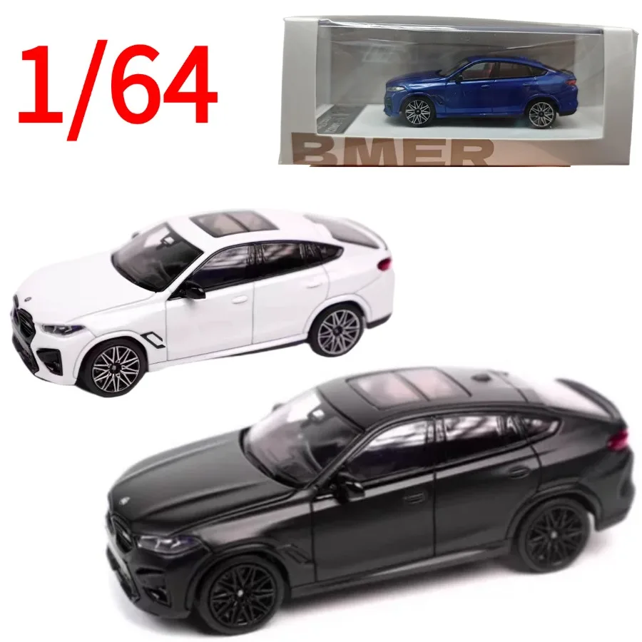 BMER Diecast 1:64 BMW X6M Alloy Car Model BMW Play Vehicles Collectible Model Cars Toys for Boys Gift