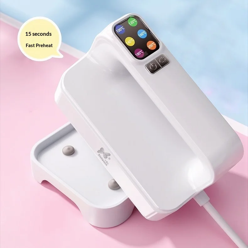 Mini Digital Iron With Display Portable Dry Ironing Machine Digital Temperature Control Household Travel Press Iron Tool