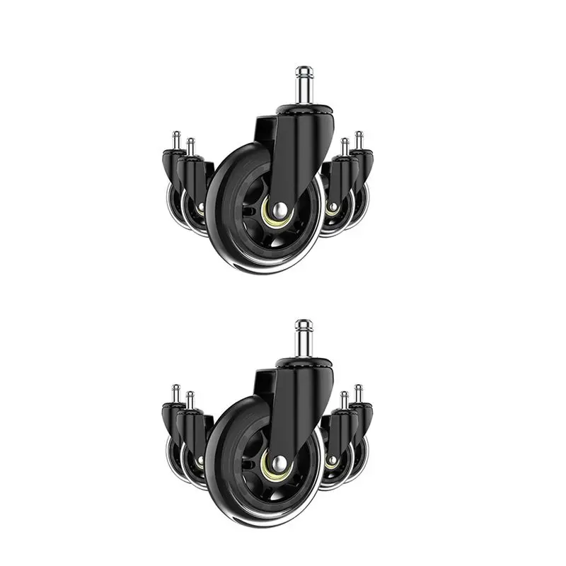 BMBY-10X Office Chair Wheels, 3Inch Replacement Soft Mute Desk Caster Wheels For Work & Gaming Chair, Heavy Duty And Safe