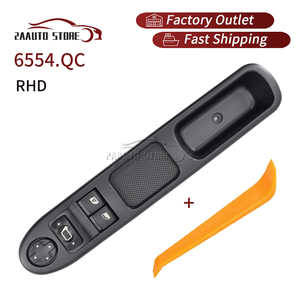 

6554.QC For Peugeot 207 2007-2014 Citroen C3 Picasso RHD LHD Without Folding Master Power Window Control Switch Mirror 6554QC