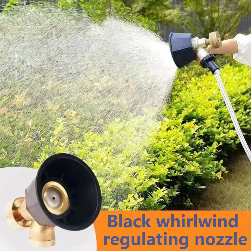 

1PCS Brass/Alloy Nozzle Agricultural Atomization Adjustable Nozzle Black Whirlwind Agricultural Sprinkler Head Garden Tool