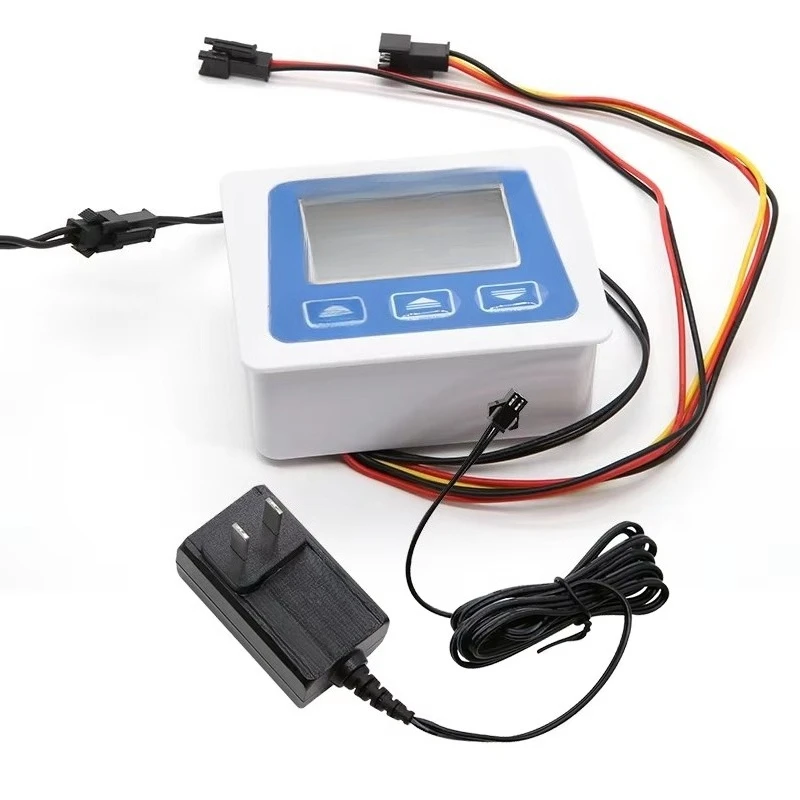 Plastic digital display flowmeter, water flow total counter ± 3% accurate counter, temperature detection