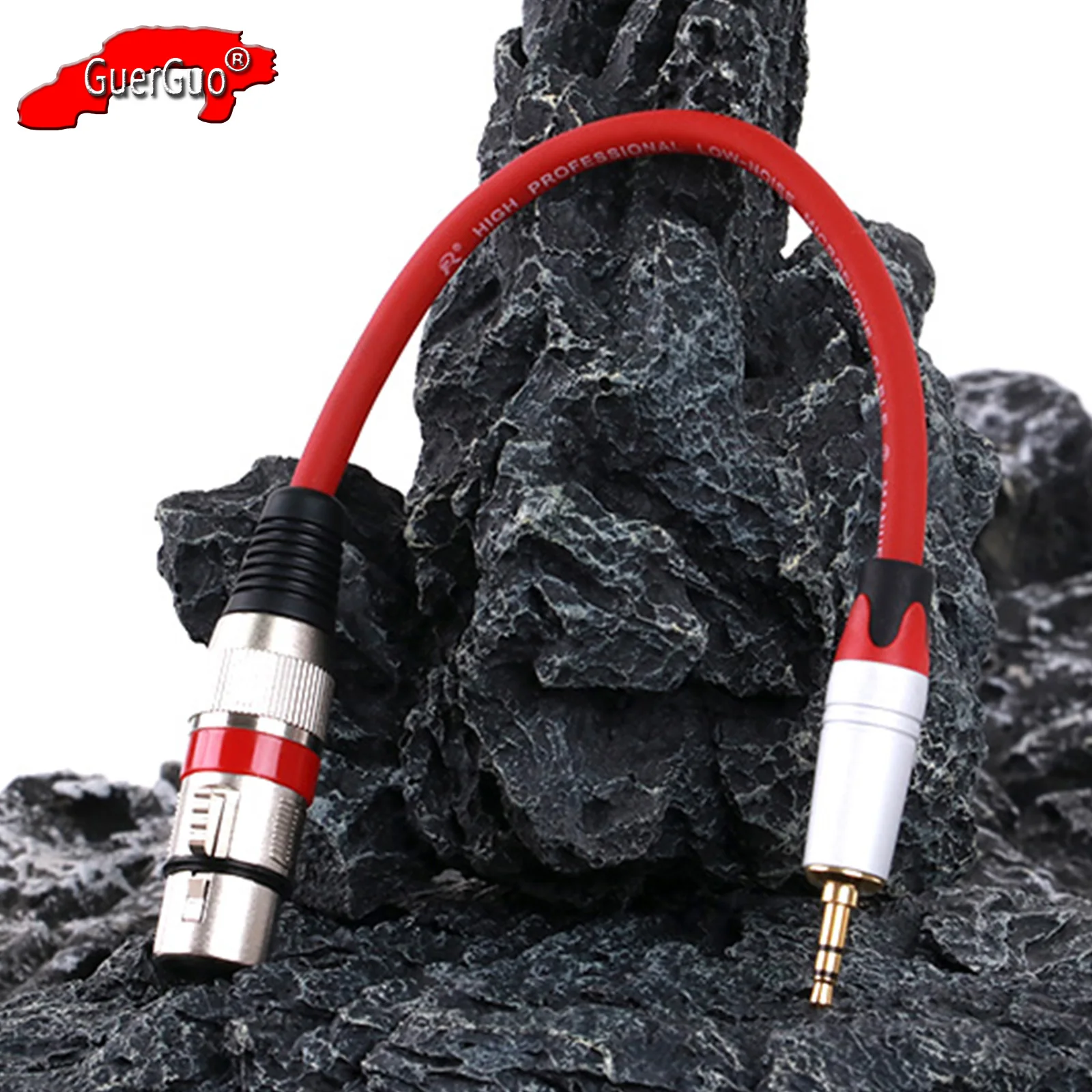 

3Pin XLR Female to Gold Plated Aux 3.5mm 1/8 inch Stereo Male Jack Audio Extension Adapter Cable for Instrument Mixer Amplifier