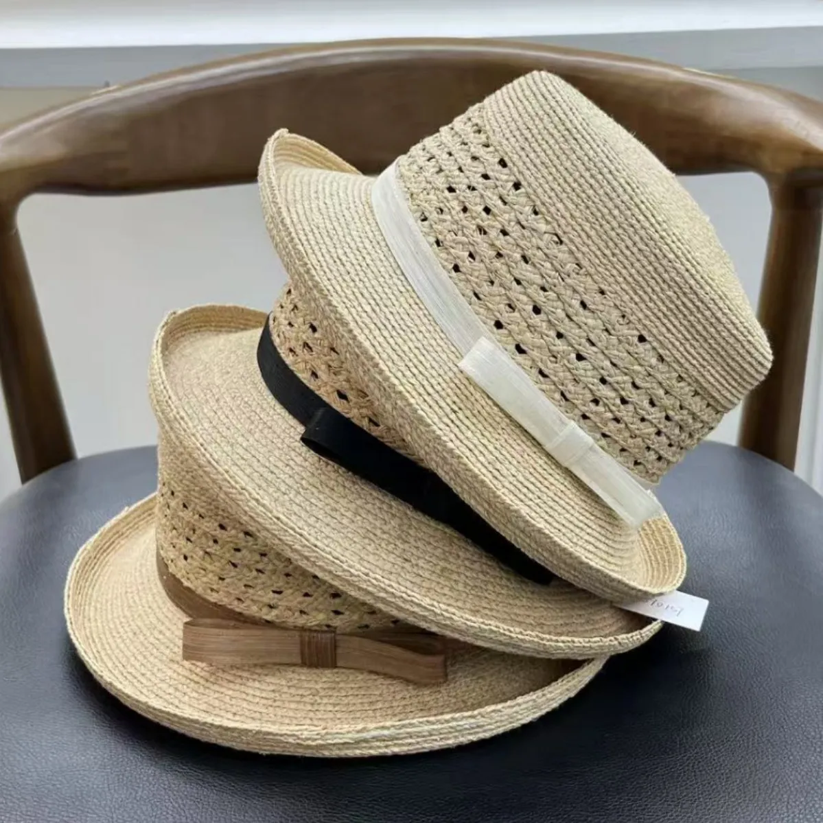 chapeau-de-paille-de-haute-qualite-pour-femme-protection-solaire-en-soie-et-lin-avec-nœud-decoratif-ajoure-et-respirant-chapeau-de-plage