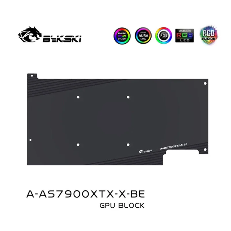 Imagem -04 - Bykski A-sp7900xtx-x Bloco de Água Vga para Sapphire Radeon Rx7900 Xtx Nitro Mais Refrigerador de Placa Gráfica Radiador Gpu 5v Rgb Sync