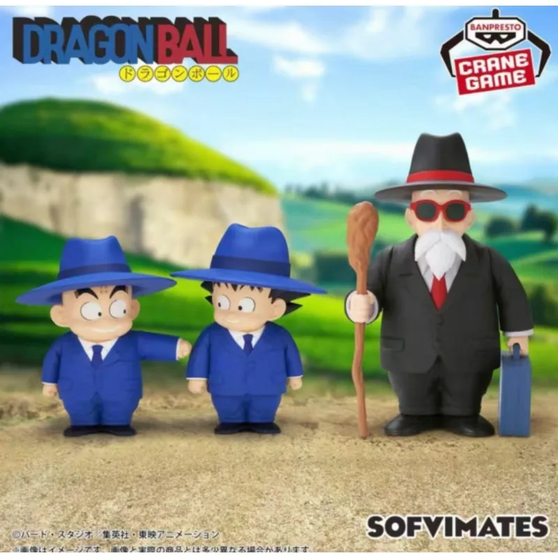 

In Stock BANDAI BANPRESTO Dragon Ball Son Goku Krillin Sofvimates - Suit Style Collection Series Model Cartoon Character