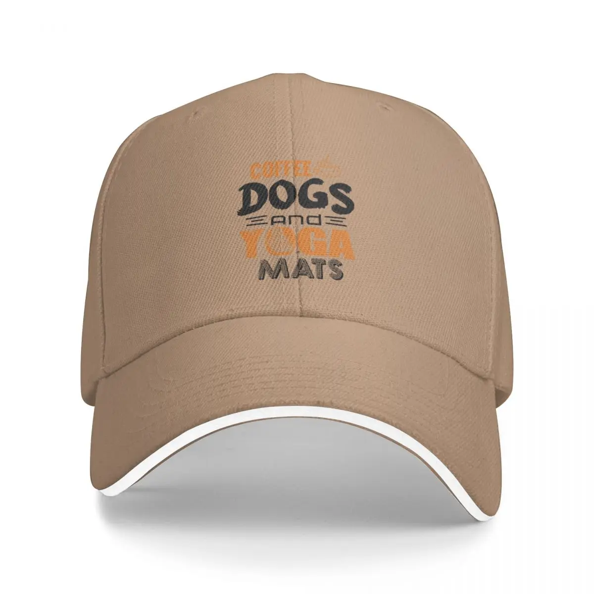 Coffee Dogs & Yoga Mats,Dogs de café et tapis de yoga | Soyez la personne que votre chien pense que né, gorra de béisbol