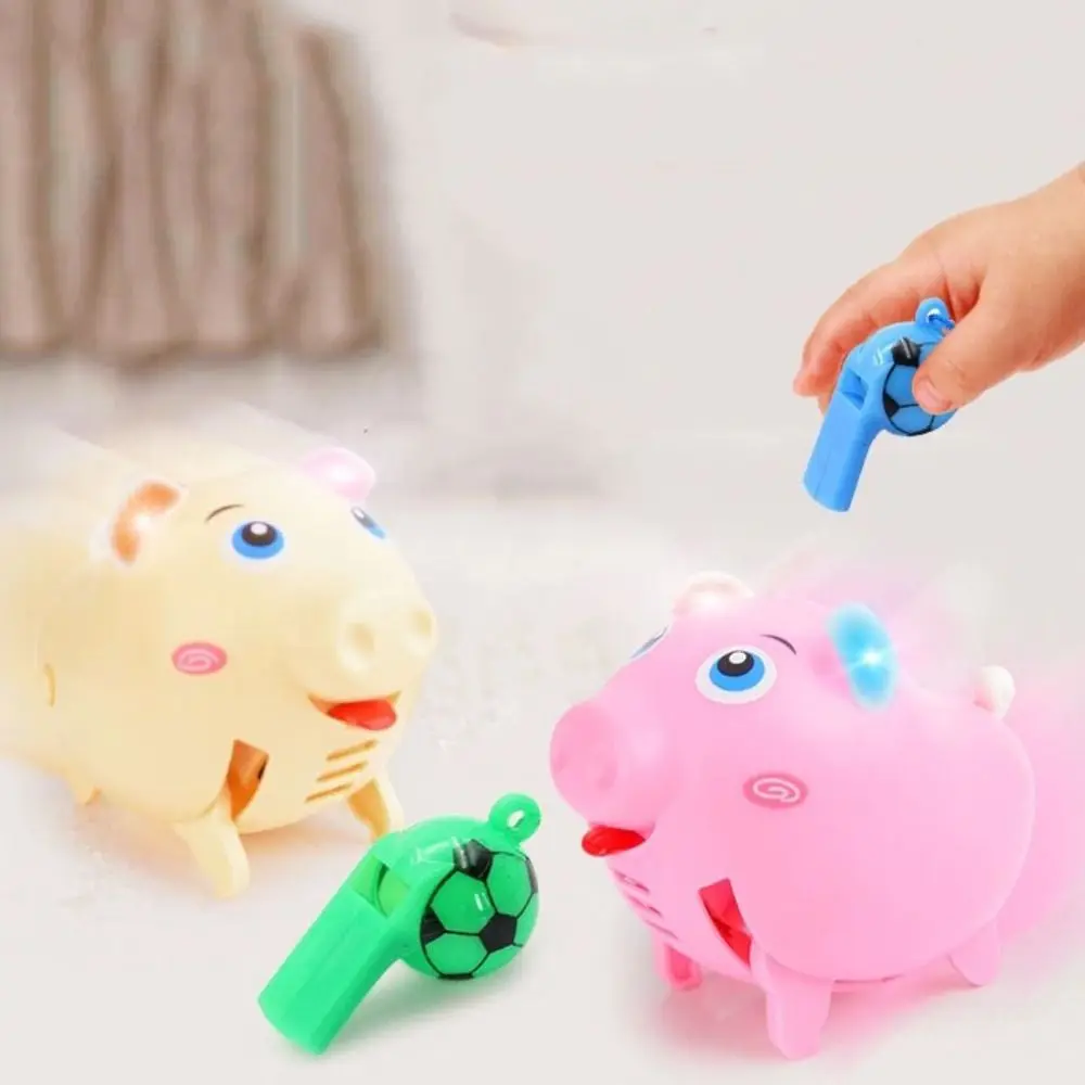 

Voice-activated Electric Whistle Pig Light Music Education Voice Control Pig Toy Electric Blow Whistling Walking Pig Toy