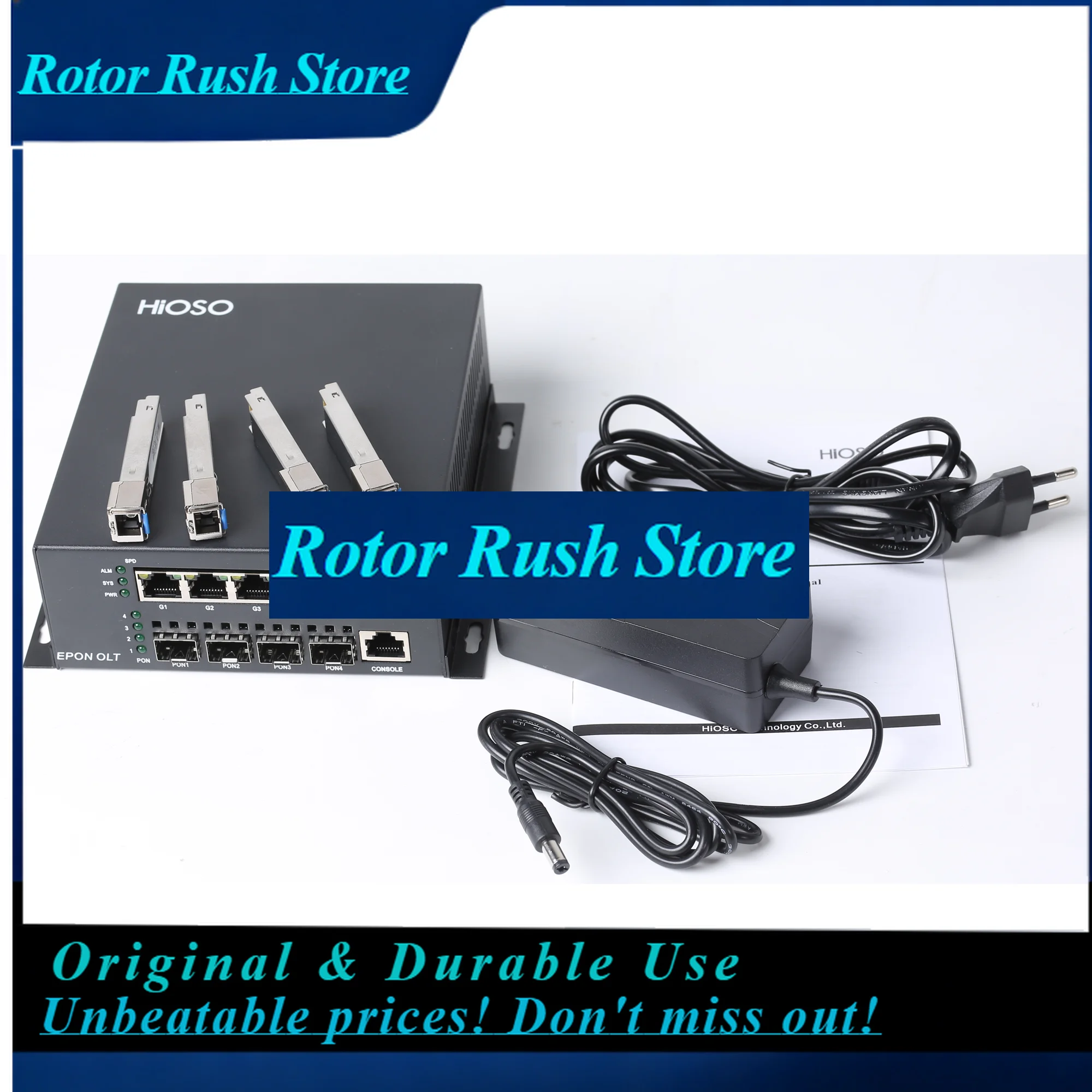RoRuSHiOSO MINI 4port HA7004S 4PON EPON OLT With 4pcs 9db Pon Modules New Year Promotion With A New Free Wifi Xpon Ont