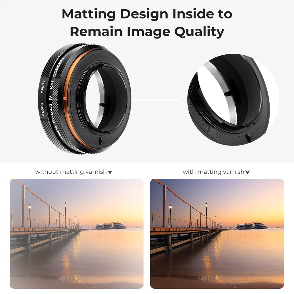 Imagem -05 - Concept Câmera Adapter Ring Lens Mount Canon fd fl m4 Câmera Body Fd-m4 iv Pro Video Accessories Replacement Novo k & f