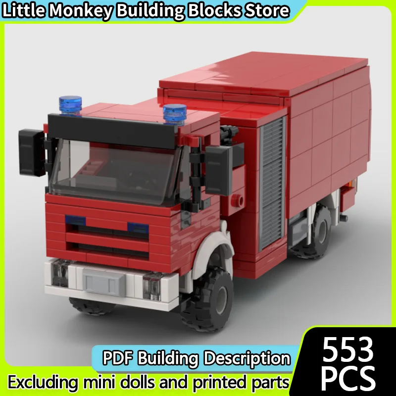 

Urban Rescue Vehicles Model MOC Building Bricks SW 2000 Fire Engine Modular Technology Children Holiday Gifts Assemble Toys Suit