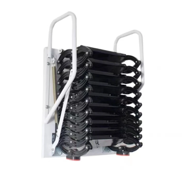 Modern Indoor Folding Attic Telescopic Stairs Electric Household Lifting Wire Rope Sling New Condition For Hotels