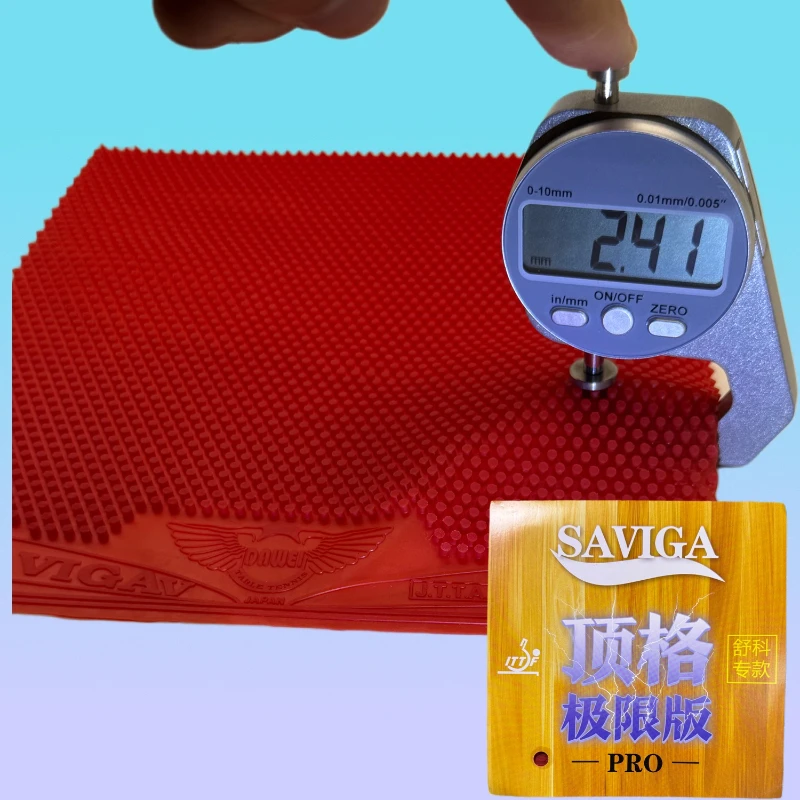 سافيوجا ​ مطاط تنس الطاولة فائق النحافة - صلب جدًا وهشًا، علكة بينج بونج عالية التوتر، مطاط مضرب بينج بونج المتين