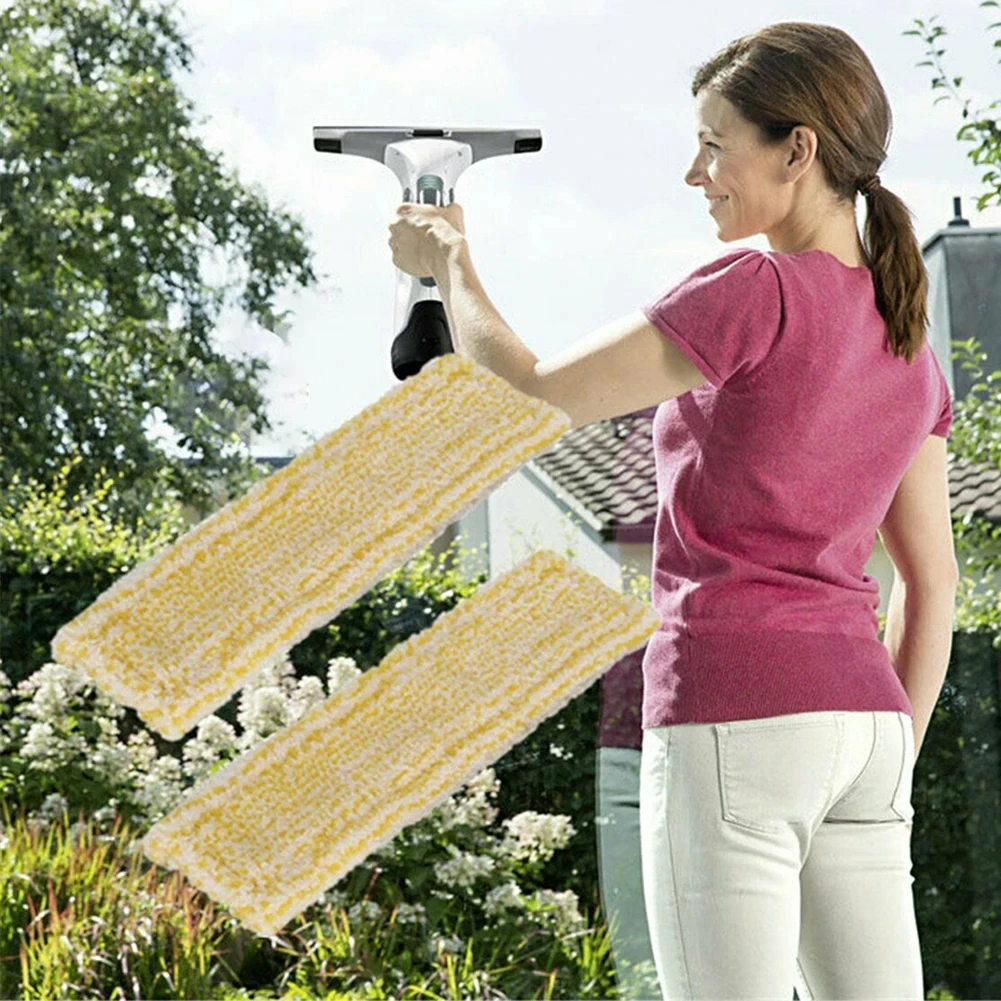 Microfiber Window Glass Mop Head, esfregão, pano de limpeza, substituição de pano lavável, refil, Karcher WV2, WV5, WV, 50, 60, 75 Plus