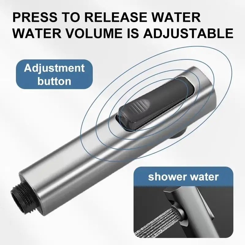 Pressurization Toilet Sprayer Shower Head Universal 4'' Point WC Clean Handheld Bathroom Accessories Water Hose Spray