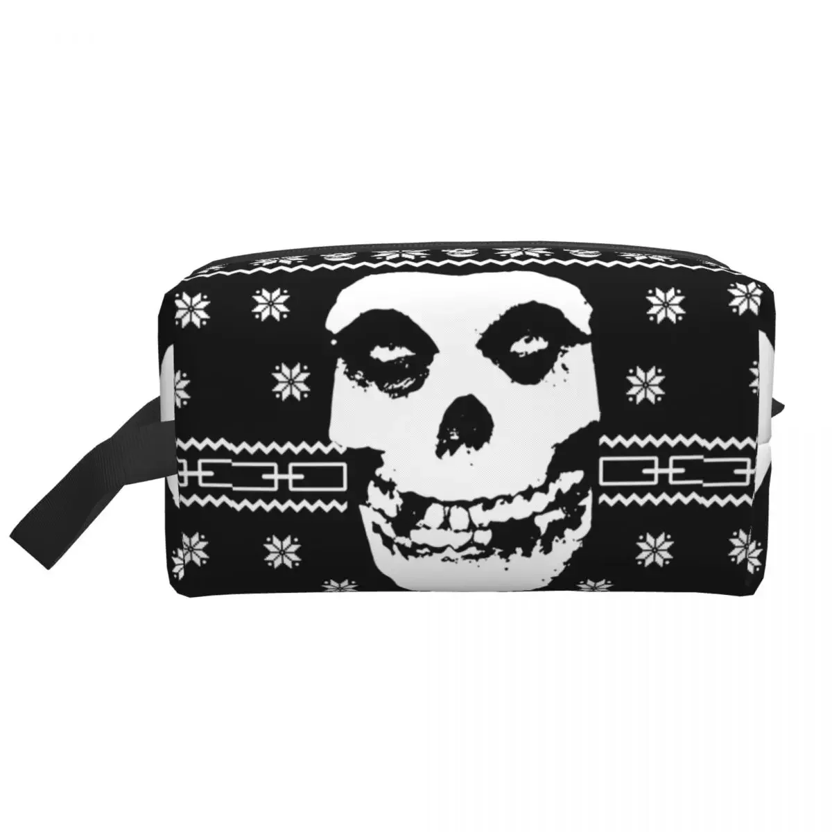 Travel Punk Rock Band Misfits Toiletry Bag Kawaii Makeup Cosmetic Organizer Women Beauty Storage Dopp Kit Box