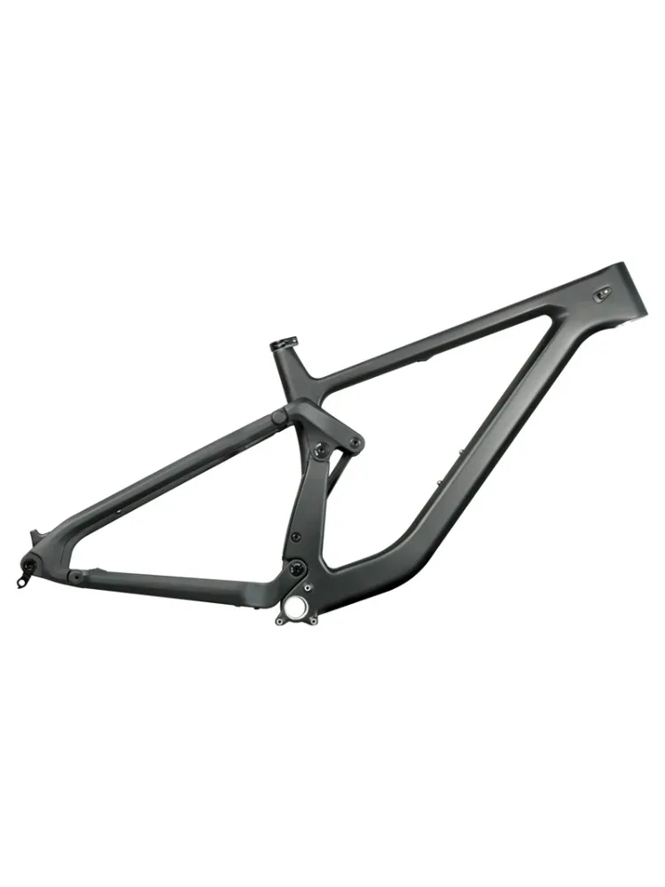 AliExpress ICAN P10 27.5er/29er 100% Carbon frame Mountain Bike Full Suspension Bicycle BSA Thru axle 148*12 27.5*3.0 29*2.6 UD matte 17.5inch