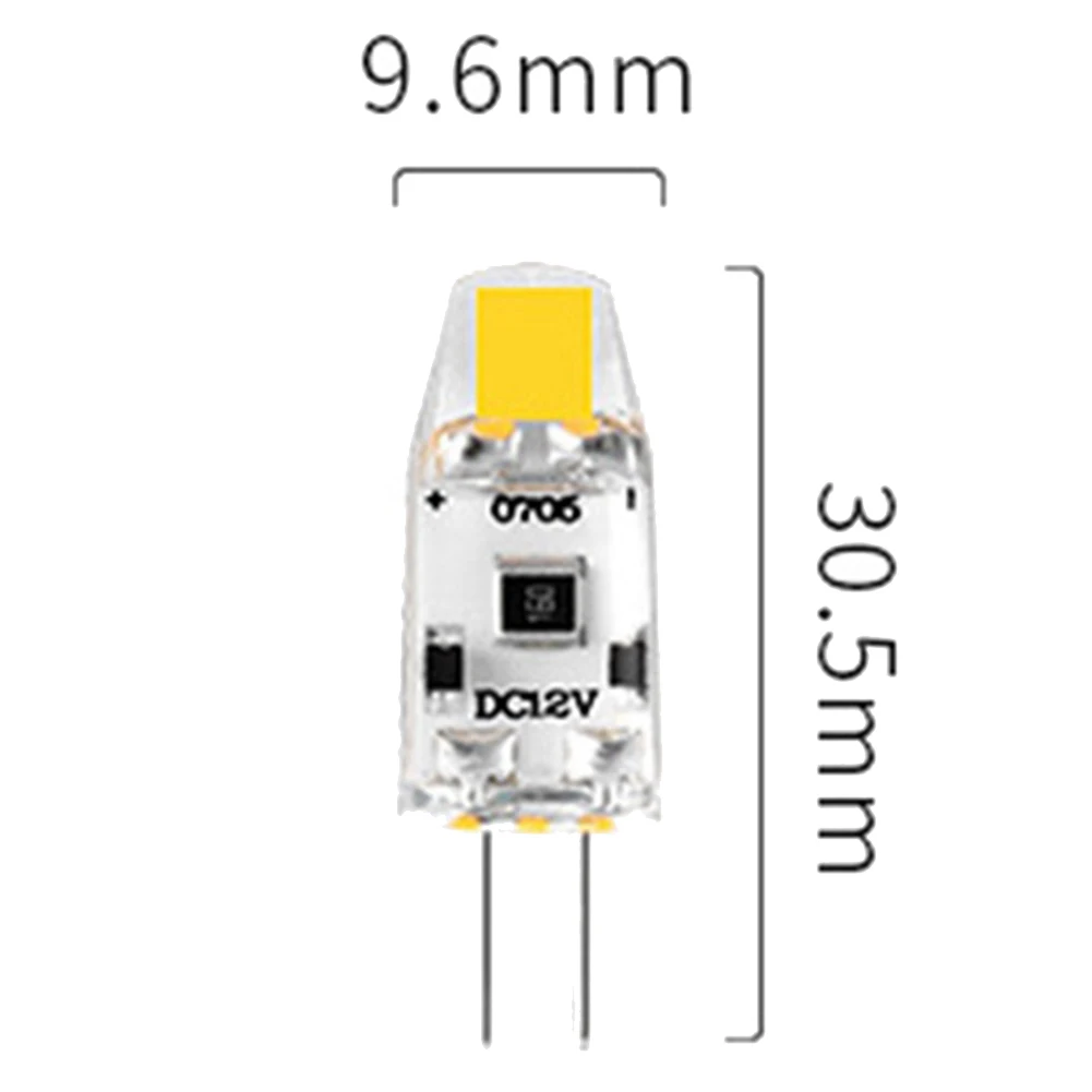 Pacote com 6 lâmpadas LED COB G4 reguláveis, 12V DC