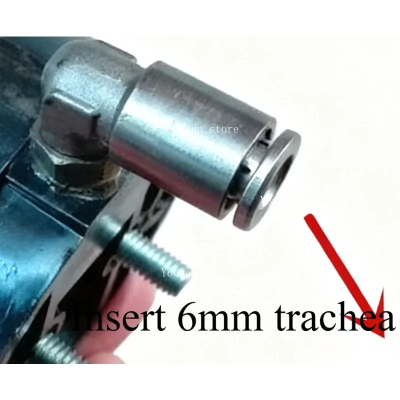 Suitable for tire disassembly machine locking small cylinder tire changer accessories, 6mm air pipe joint