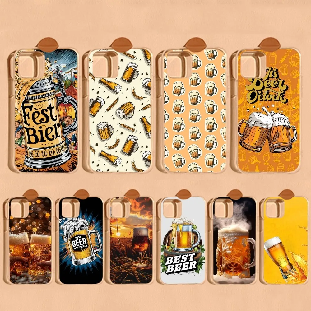 Beer Alcohol Phone Case For IPhone 16 15 8 7 6 6S Plus X SE XR XS 14 11 12 13 Mini Pro Max Mobile Case