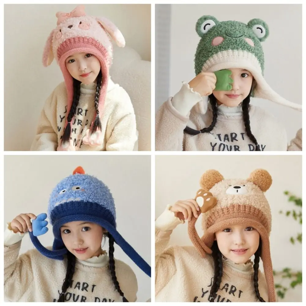 2024 Cotton lining Baby Hats Breathable Windproof Kids Hat Soft and Skin Friendly Fleece hats Winter