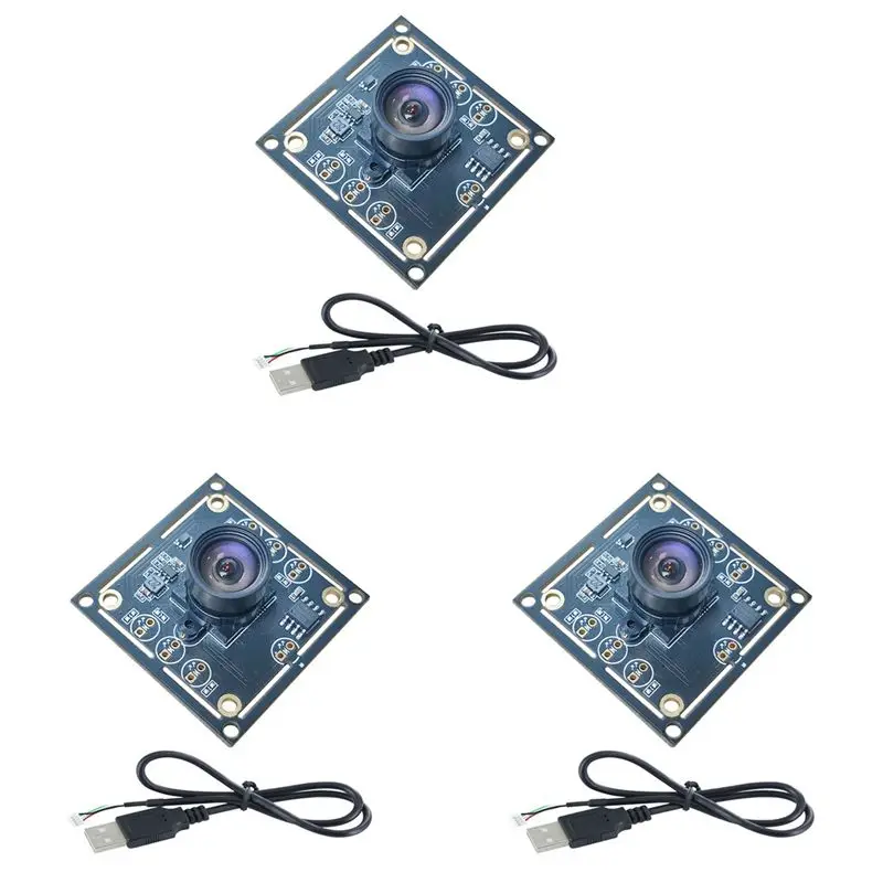 QWE-3X OV9732 1MP Camera Module 100 Degree MJPG/YUY2 Adjustable Manual Focus 1280X720 With 2M Cable For Winxp/7/8/10/Linux