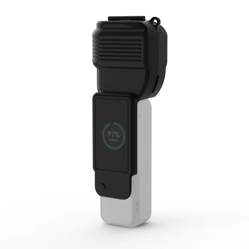 

Gimbal Lens Cover for DJI Pocket 4 Full Protection Case Translucent Ultra Light with Battery Display Shockproof Anti Scratch