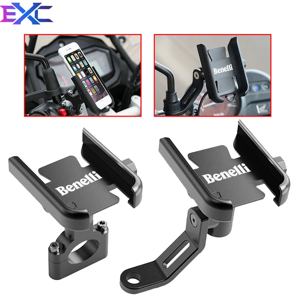 

For Benelli TRK 502 502X 702 702X TNT 125 300 600 Leoncino Bicycle Mobile Phone Motorcycle Holder Handlebar GPS Stand Bracket
