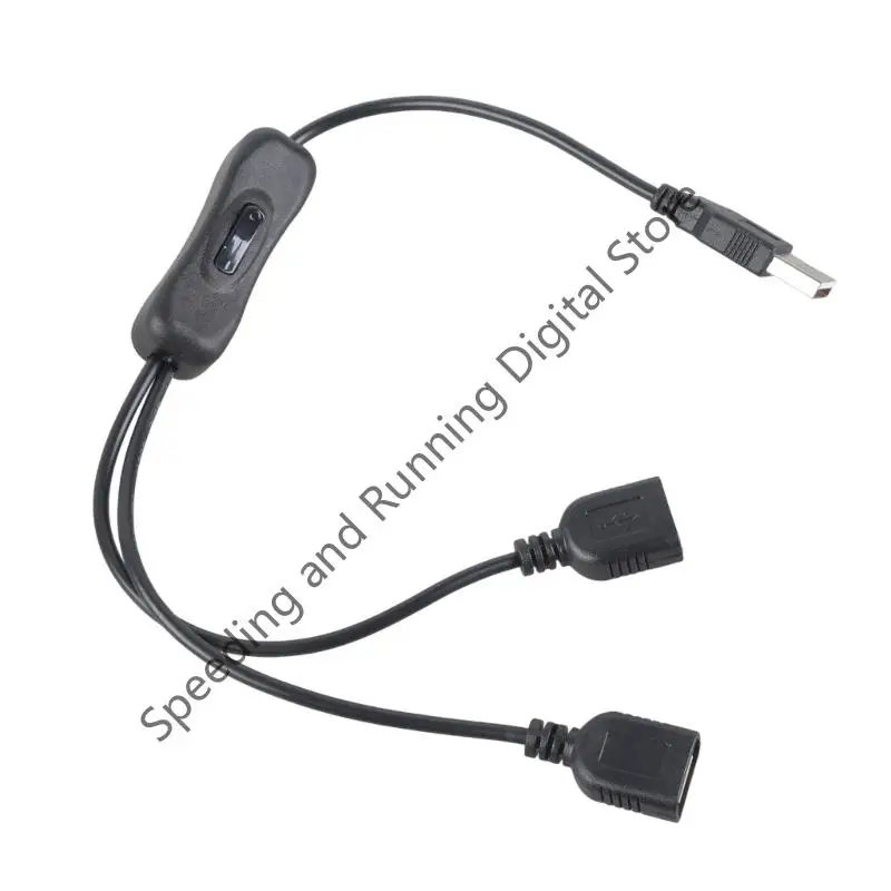 Q39D Double USB Nữ mở rộng với bộ chuyển đổi cho thiết bị sạc 35/120/200cm