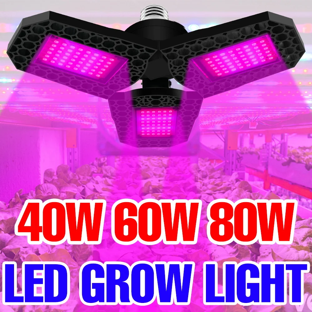 80 Вт светодиодная лампа E27/E26, полный спектр, лампа для выращивания овощей и растений для теплицы, кактуса, гидропоники, заполняющее освещение