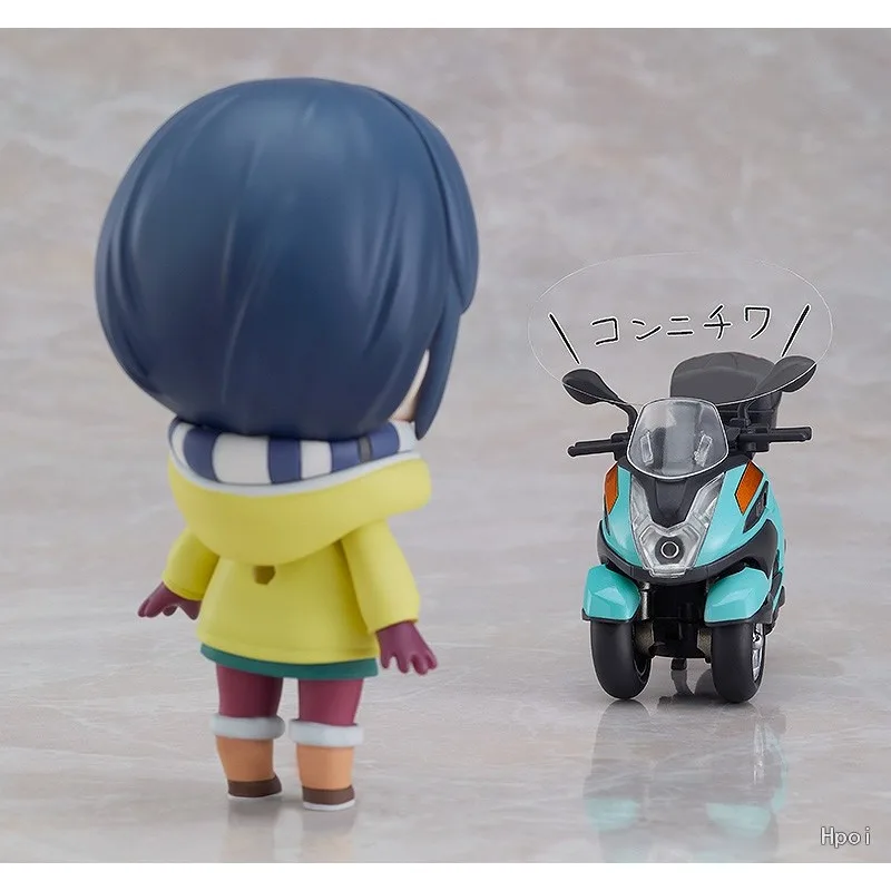 GSC Original NENDOROID LAID-BACK CAMP serie 1865 Shima Rin tres ruedas motocicleta edición Anime figura de acción modelo Juguetes